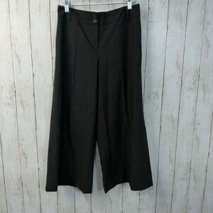 Ann Taylor LOFT Women's Black Wool Blend Wide Leg Dress Pants Size 4